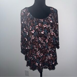 Fever Floral Print Women's Top Medium